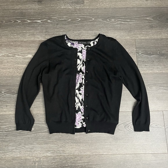 The Limited Sweaters - The Limited‎ Black Silk Cashmere Blend Cardigan Sweater Womens Small Vtg Y2K 90s